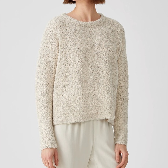 Wool Blend Eileen Fisher Knit Fur Box-Top size Medium. - Picture 9 of 11